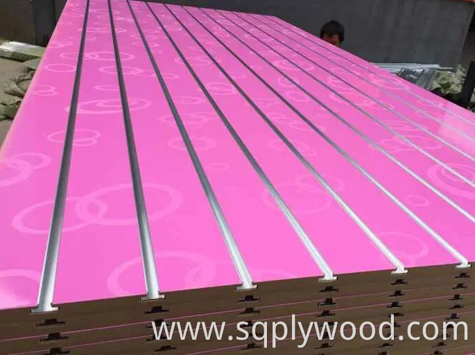 Melamine Faced Slotted MDF with 7, 9 or 11 Slots